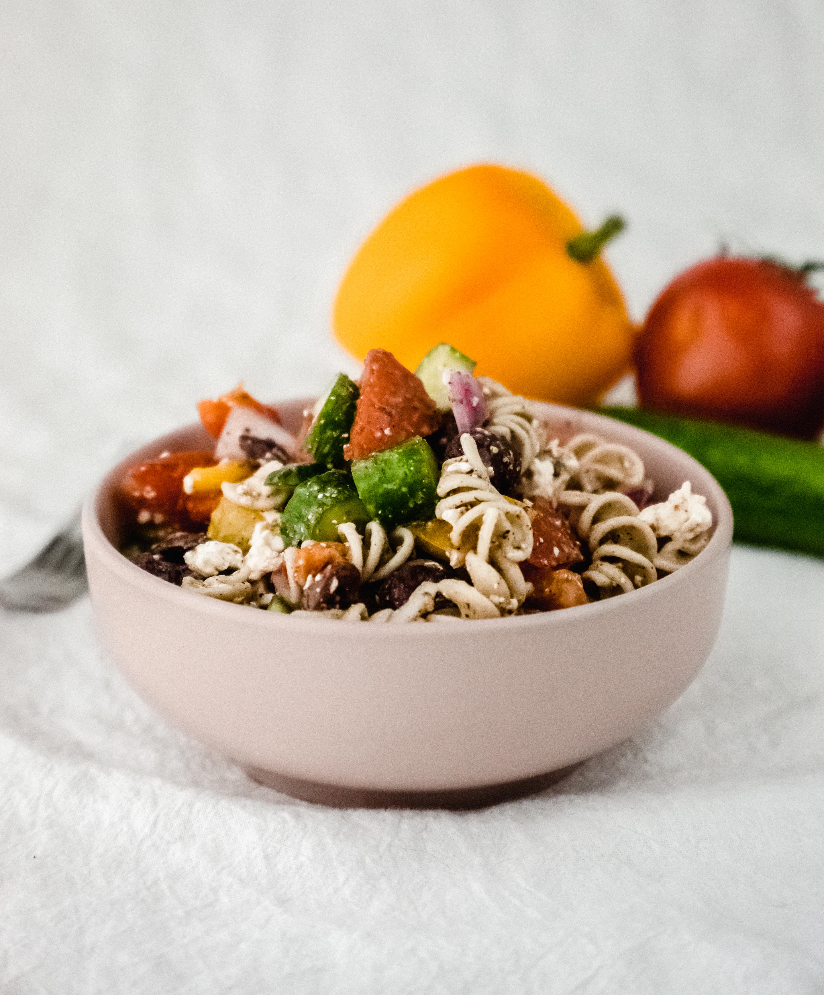 Greek pasta salad