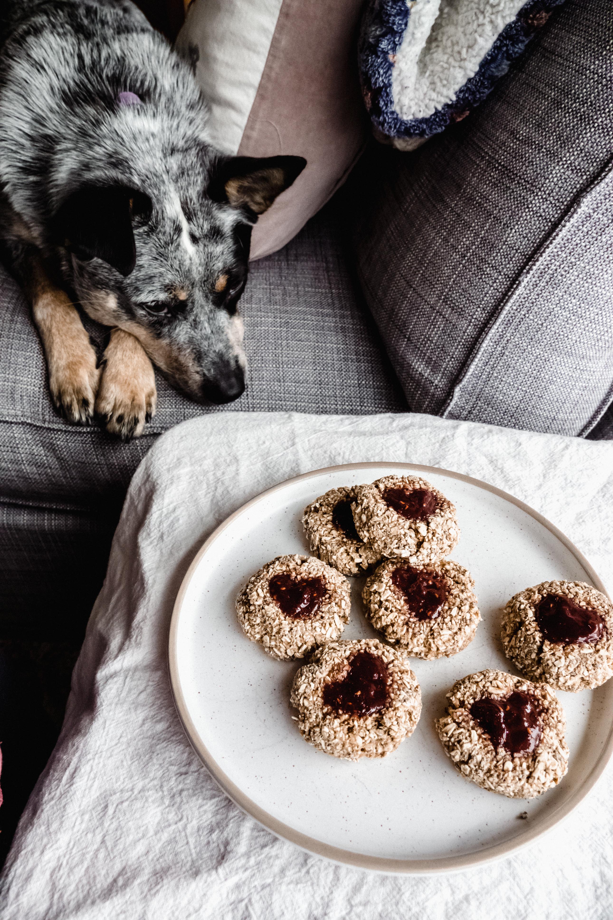 Raspberry Thumbprint Cookies